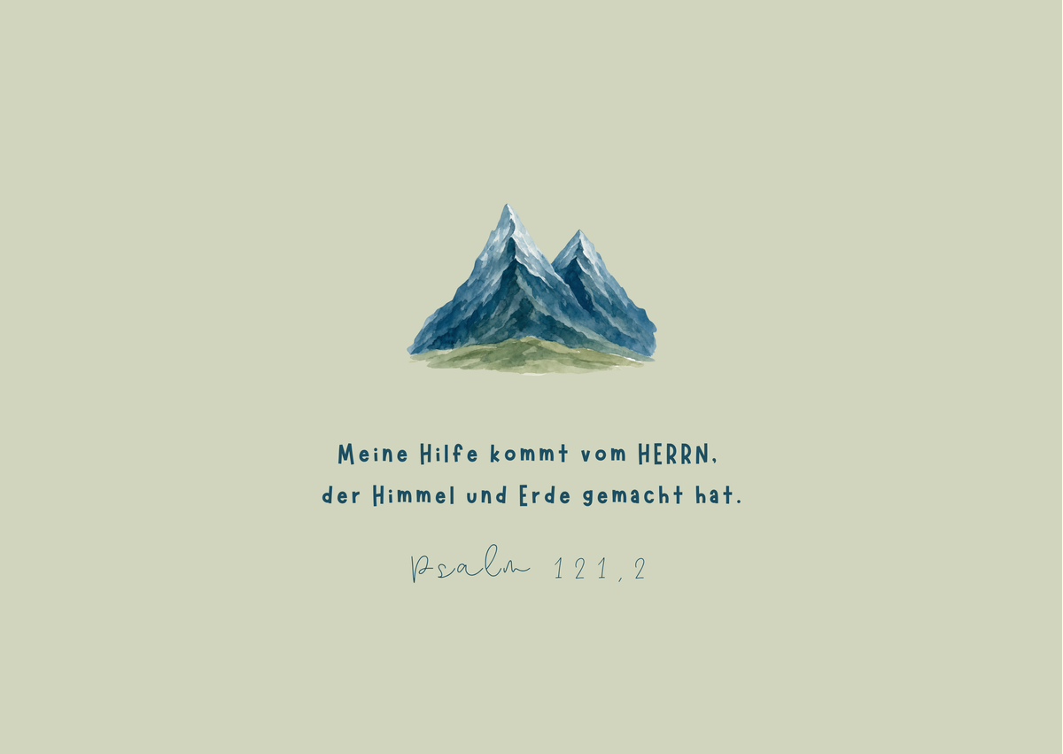 Postkarte - Bergmotiv