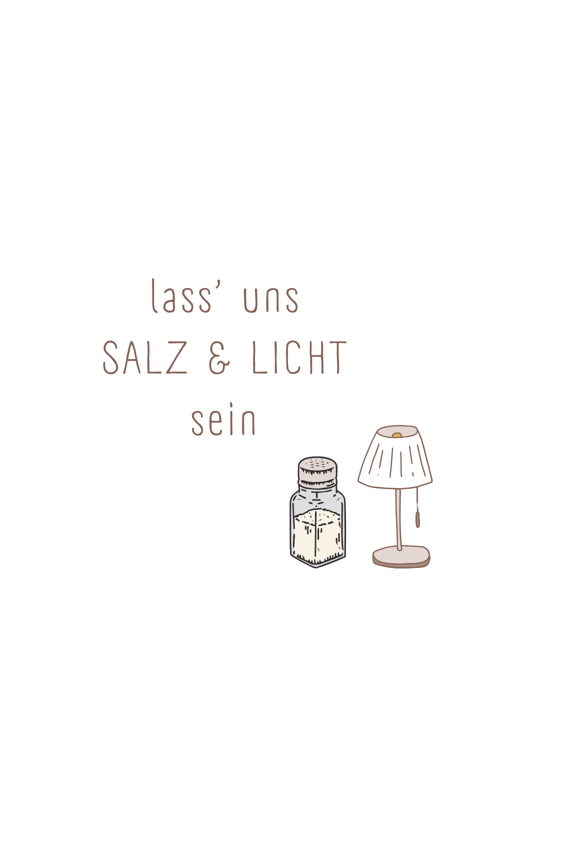 Postkarte - Salz & Licht