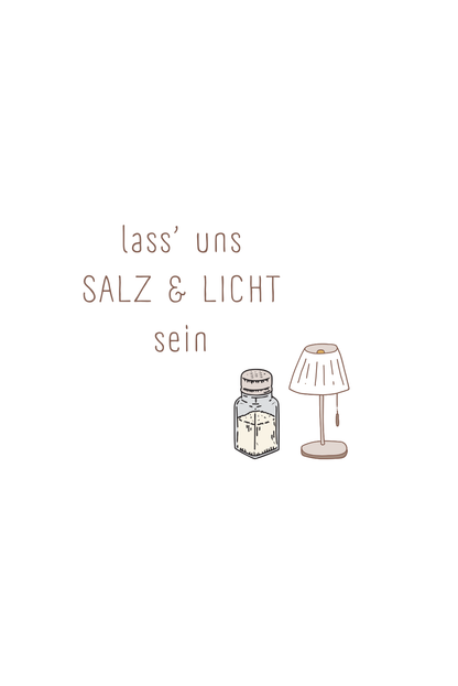 Postkarte - Salz & Licht