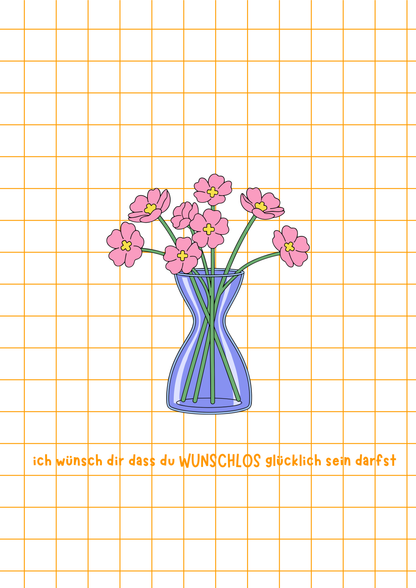 Postkarte - Wunschlos glücklich