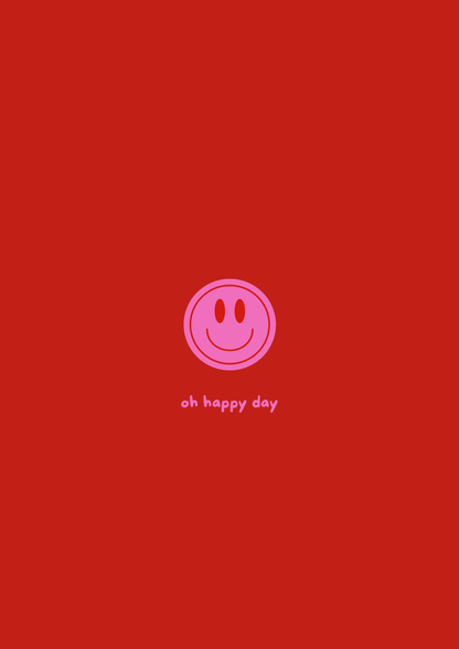 Postkarte - Oh happy day