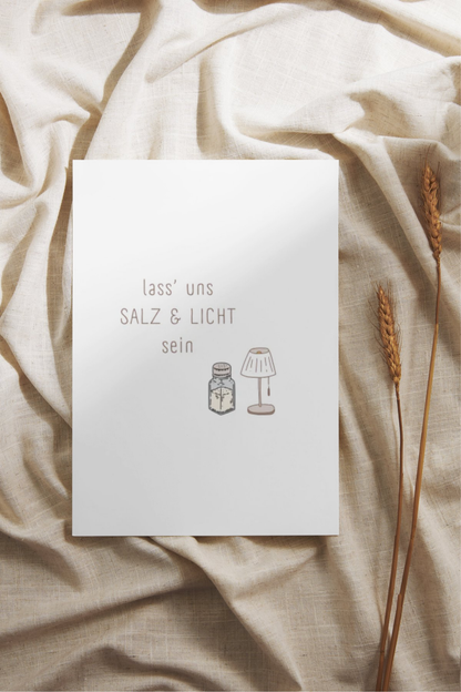 Postkarte - Salz & Licht