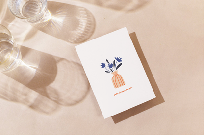 Postcard - Some flowers for you