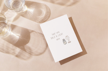 Postkarte - Salz & Licht