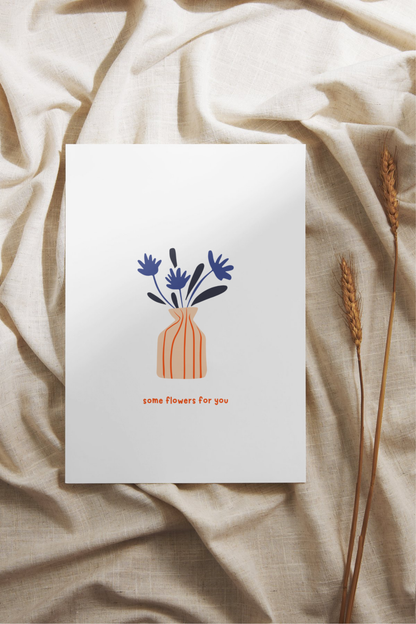 Postcard - Some flowers for you
