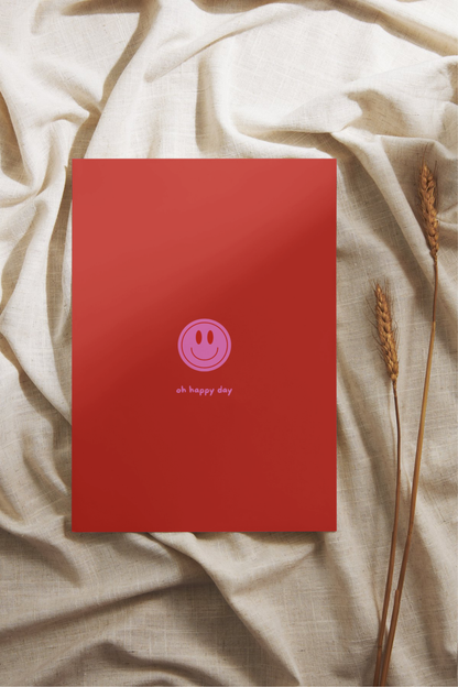 Postkarte - Oh happy day